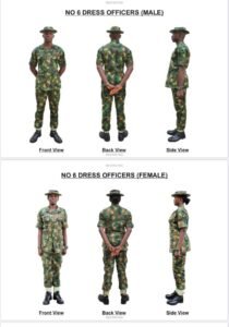 Nigerian Army Uniforms and Their Names