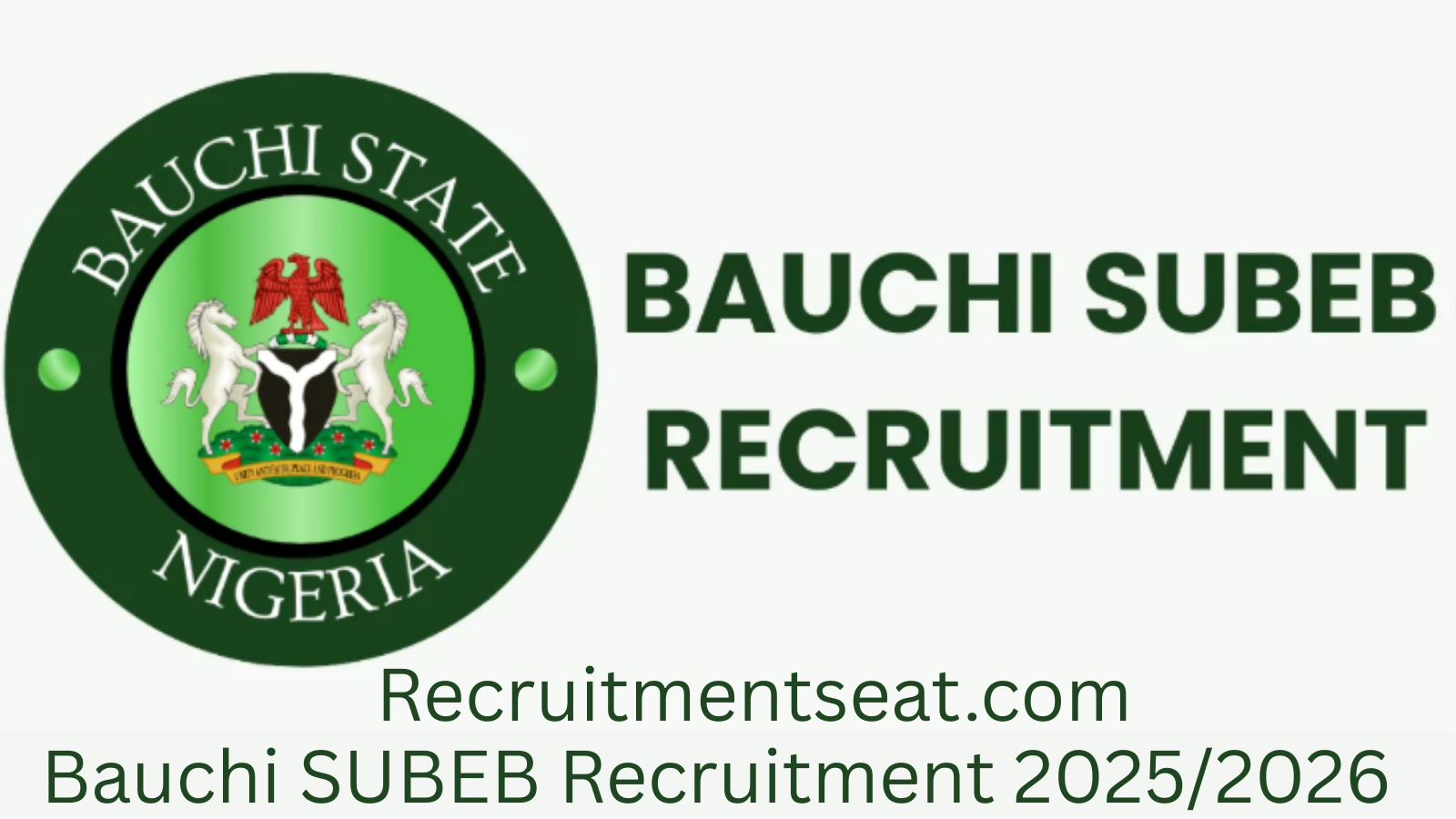Bauchi SUBEB Recruitment 2025/2026