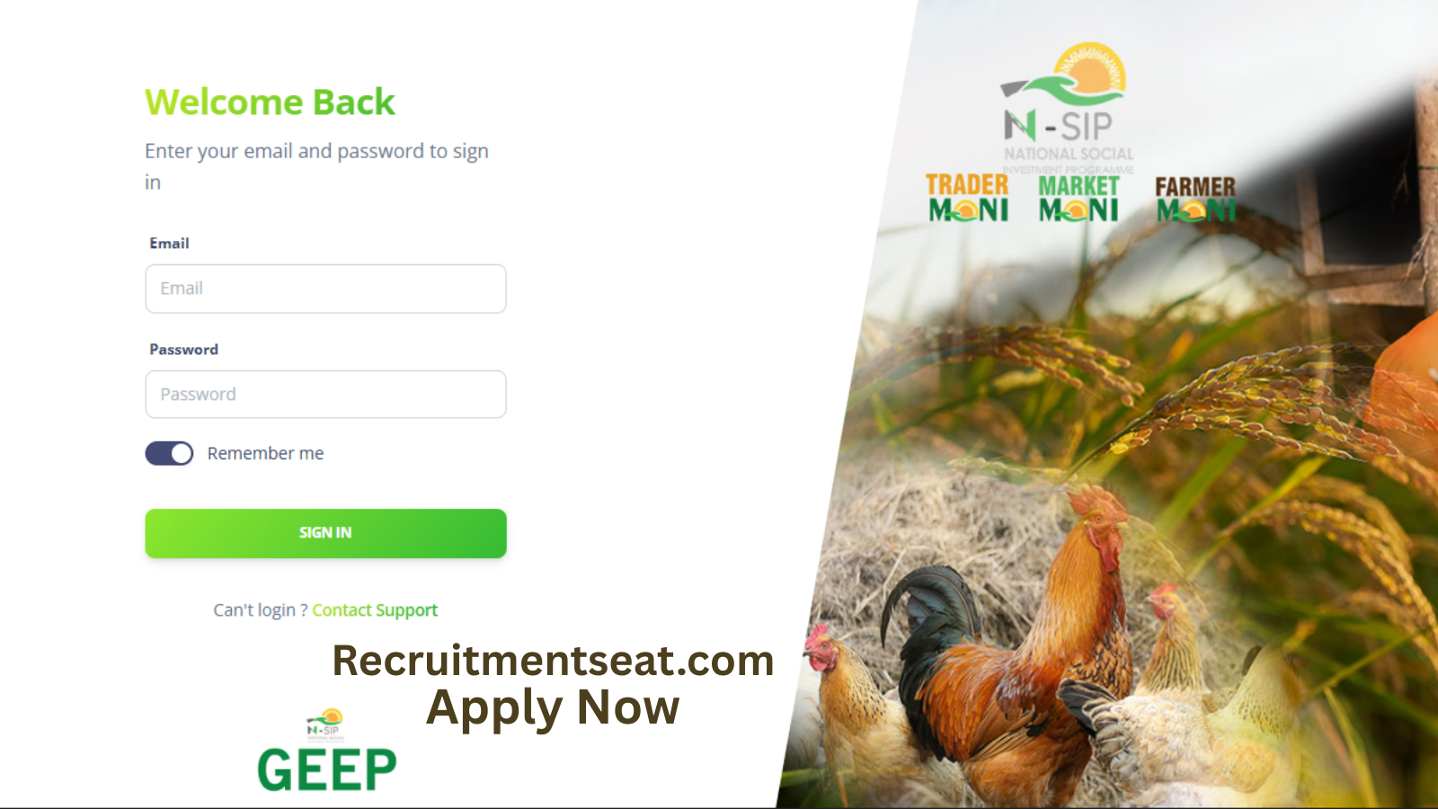 GEEP Loan Application 2025/2026