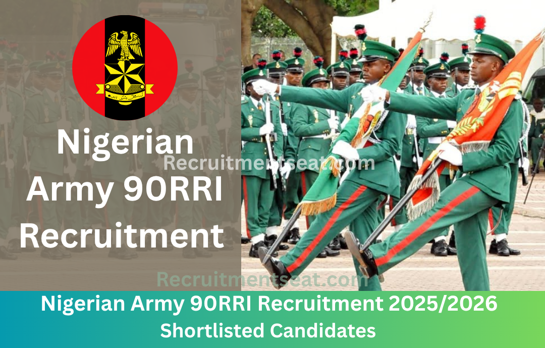 Nigeria Army 90RRI Shortlisted Candidates