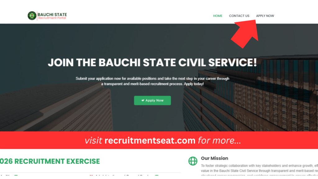 Bauchi State 2026 Recruitment