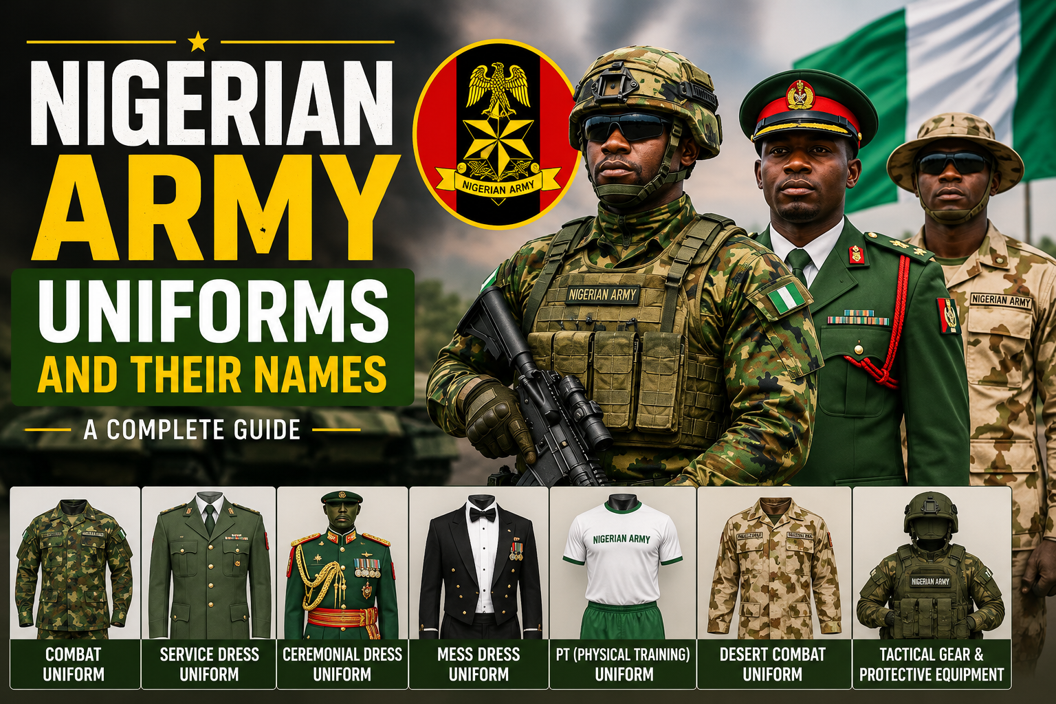 Nigerian Army Uniforms and Their Names